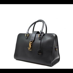 SAINT LAURENT Smooth Calfskin Monogram Cabas bag
